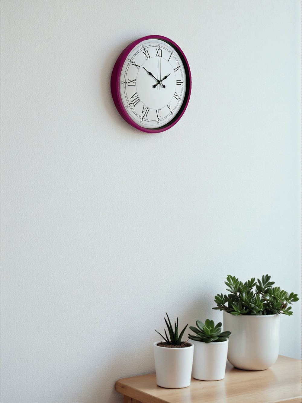 36 Cm Pembe Roma Rakamlı Duvar Saati