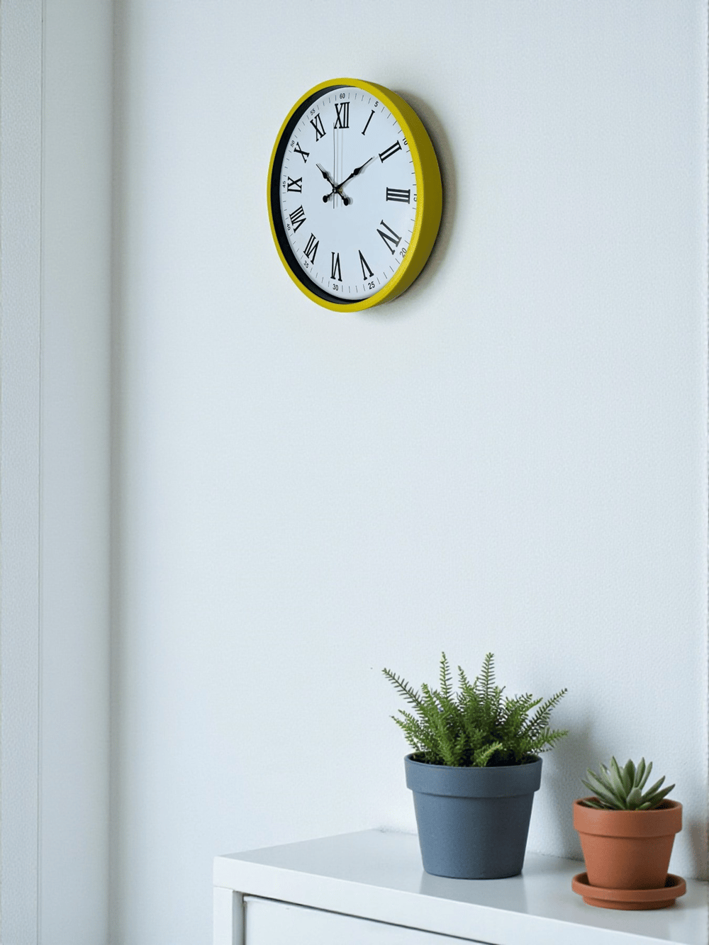 36 Cm Sarı Roma Rakamlı Duvar Saati
