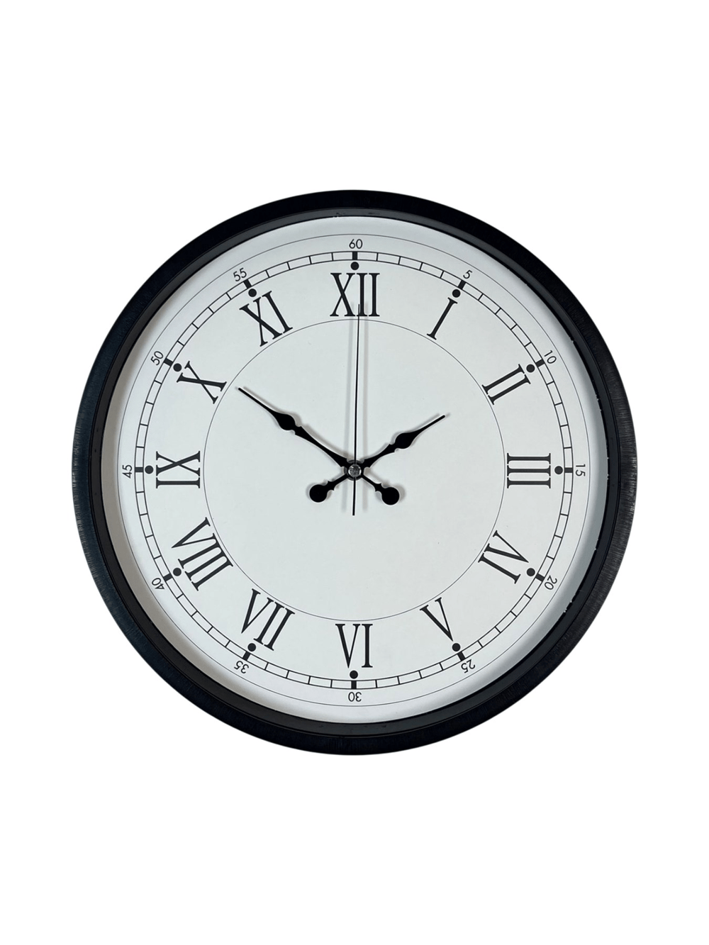 36 Cm Siyah Asil Roma Rakamlı Duvar Saati
