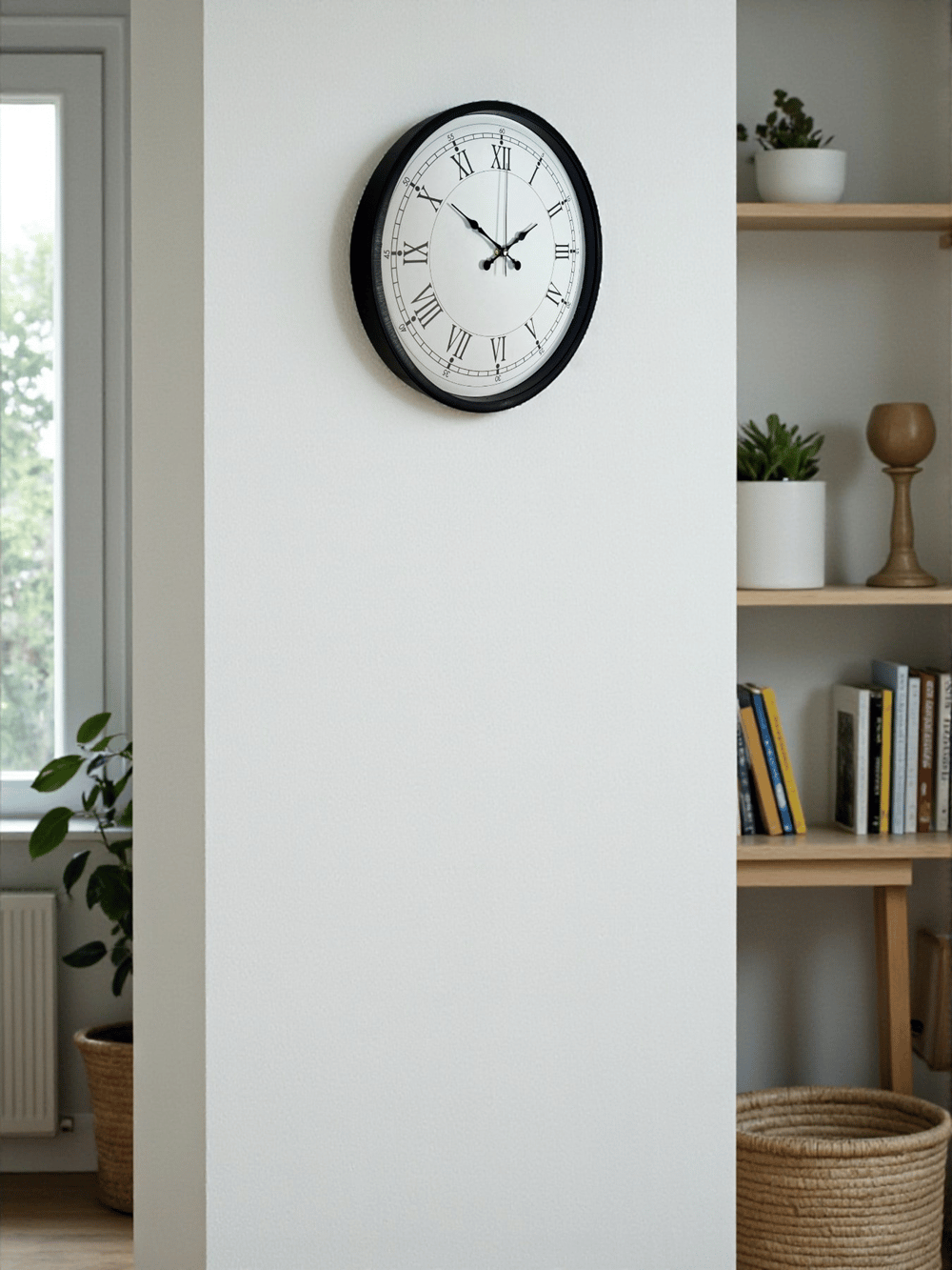 36 Cm Siyah Asil Roma Rakamlı Duvar Saati