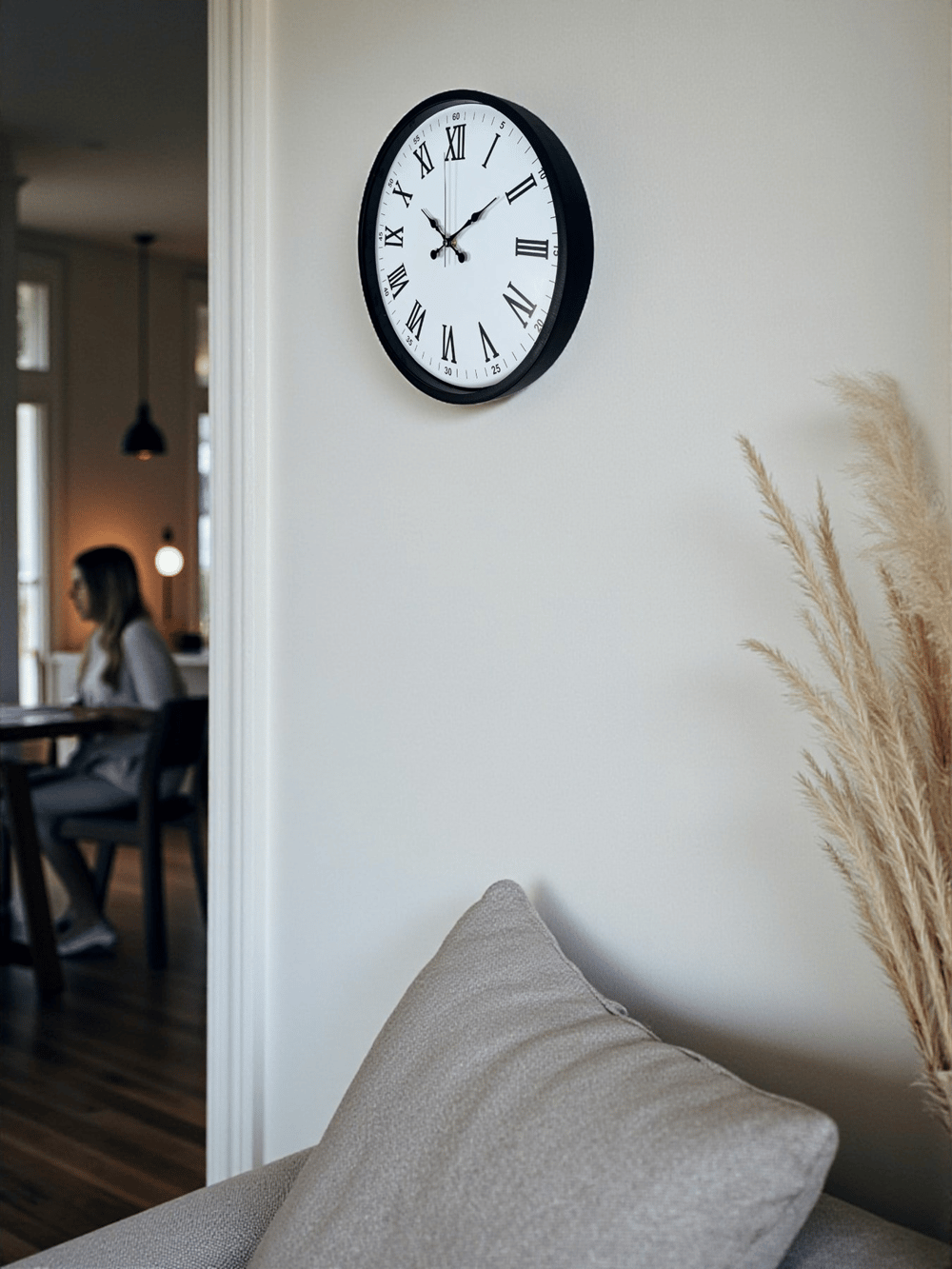 36 Cm Siyah Roma Rakamlı Duvar Saati