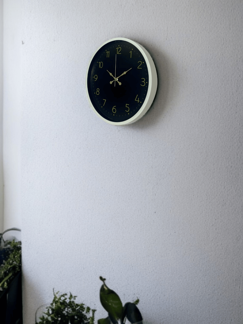 36 Cm Standart Krem Duvar Saati