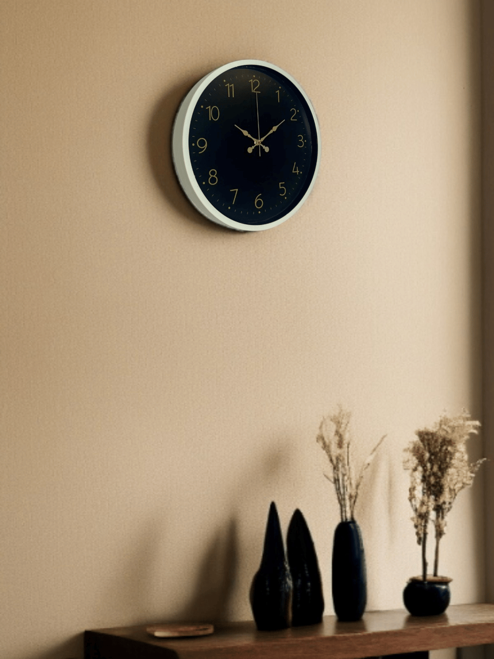 36 Cm Standart Krem Duvar Saati