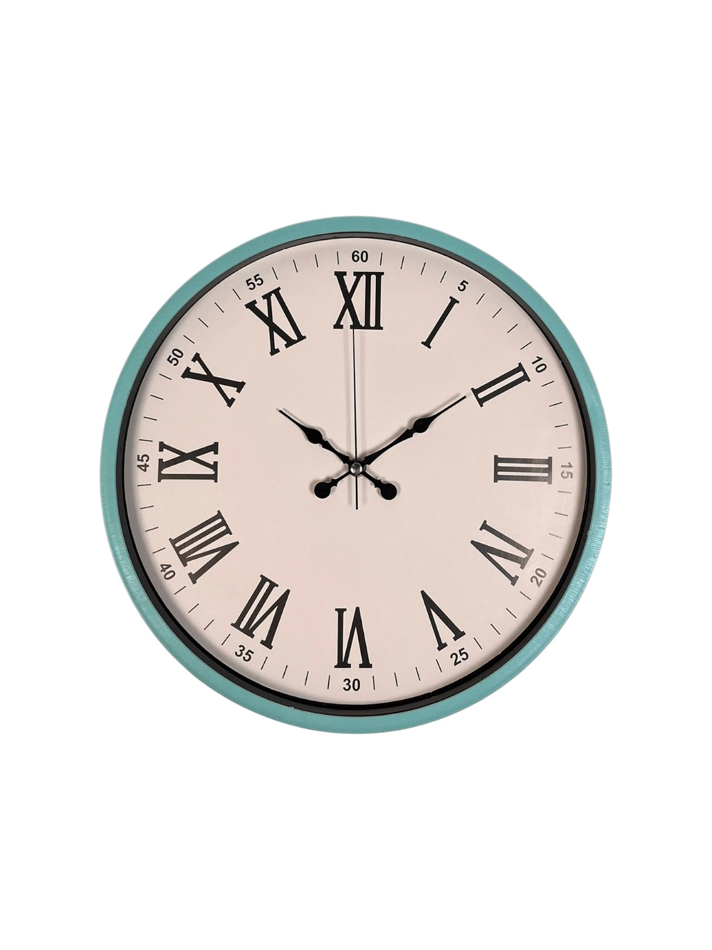 36 Cm Turkuaz Roma Rakamlı Duvar Saati