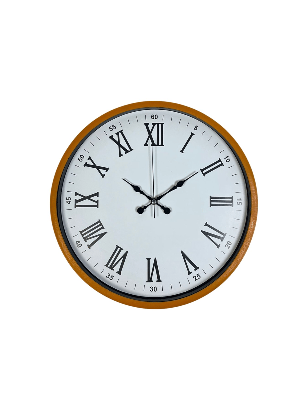 36 Cm Turuncu Roma Rakamlı Duvar Saati