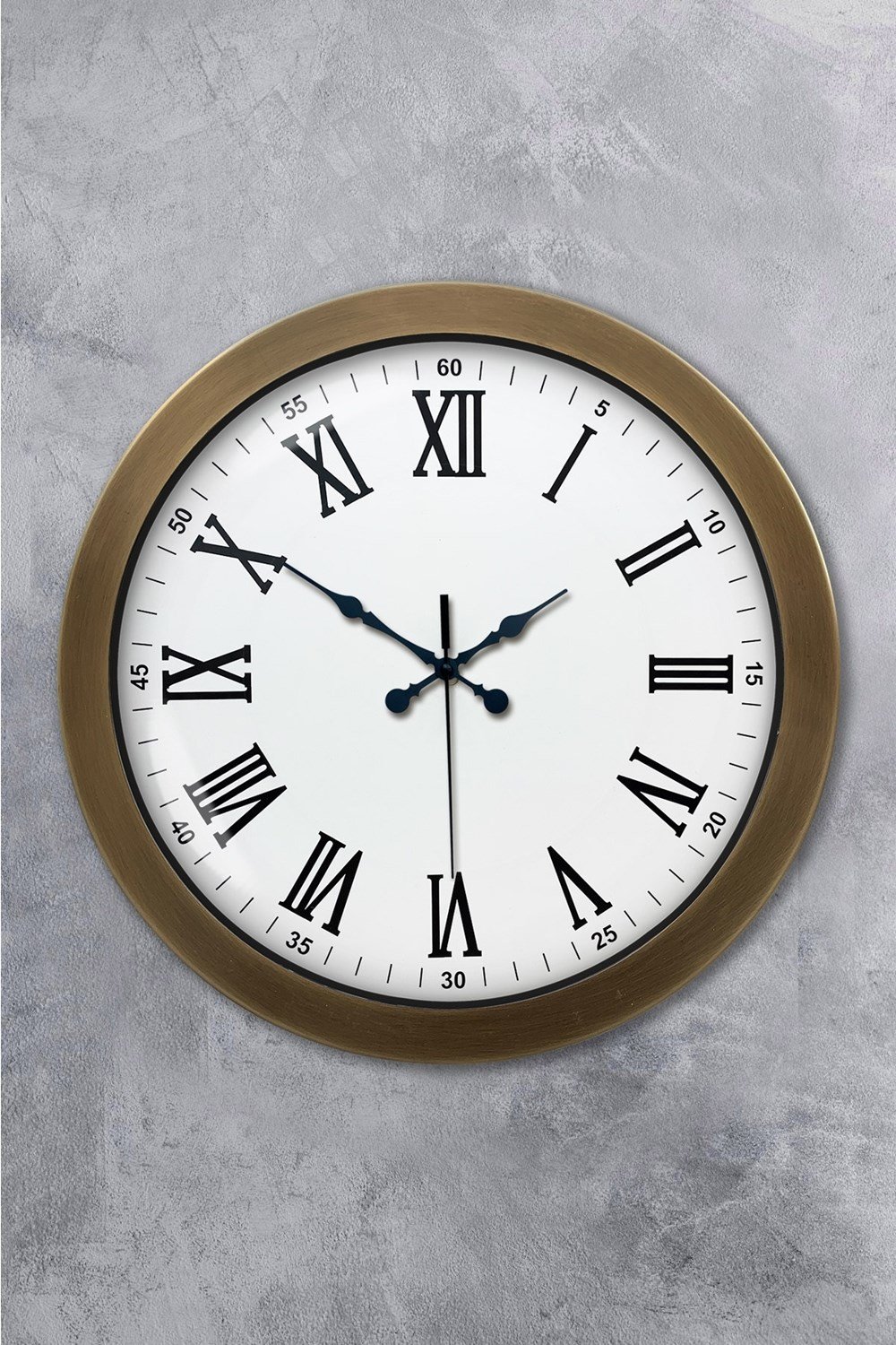 36 cm Eskitme Metal Roma Rakamlı Duvar Saati