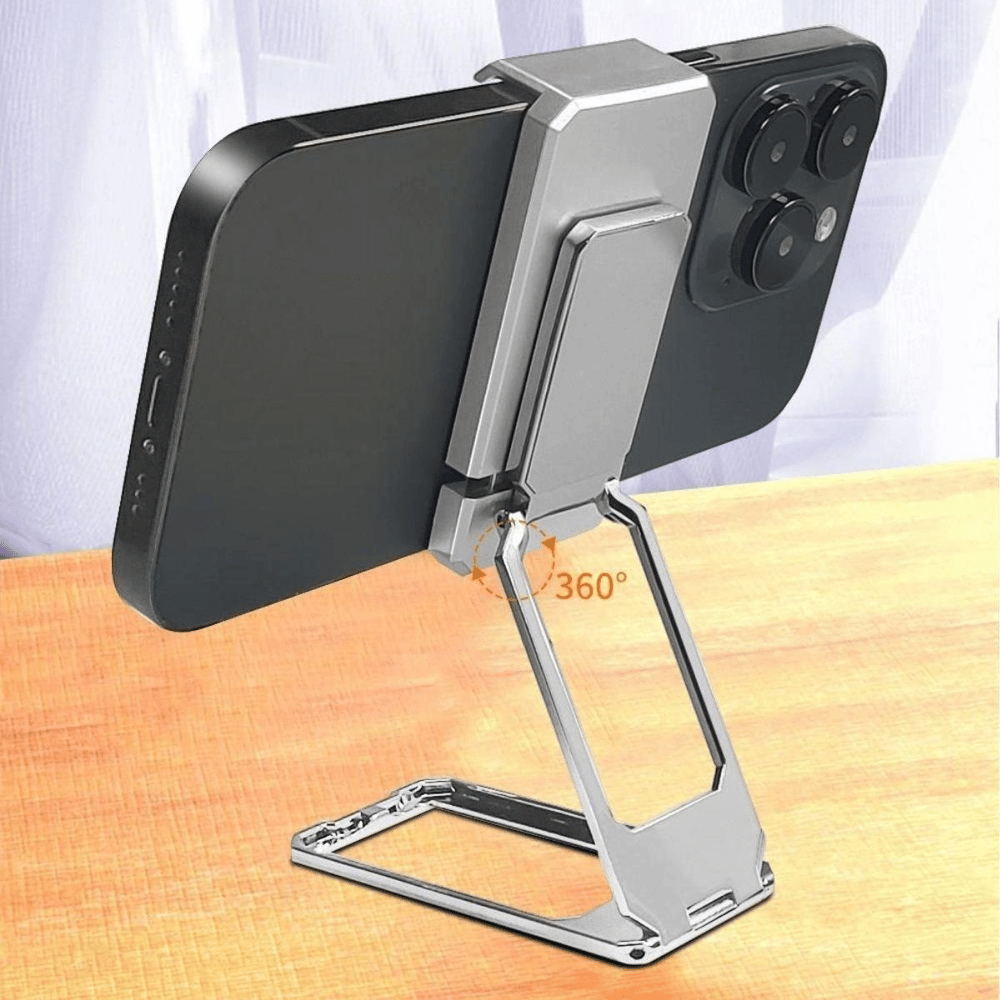 360 Derece Dönen Tüm Telefon Tipleri İle Uyumlu Metal Telefon Standı Braket Bx40