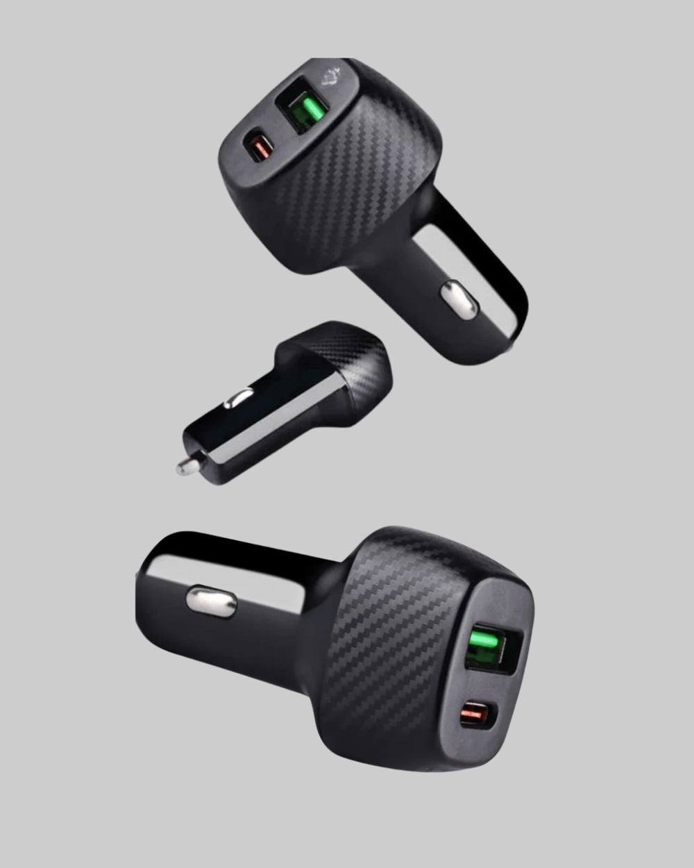 38W Araç Şarj Cihazı Type-C PD USB Hızlı Şarj Çift Port