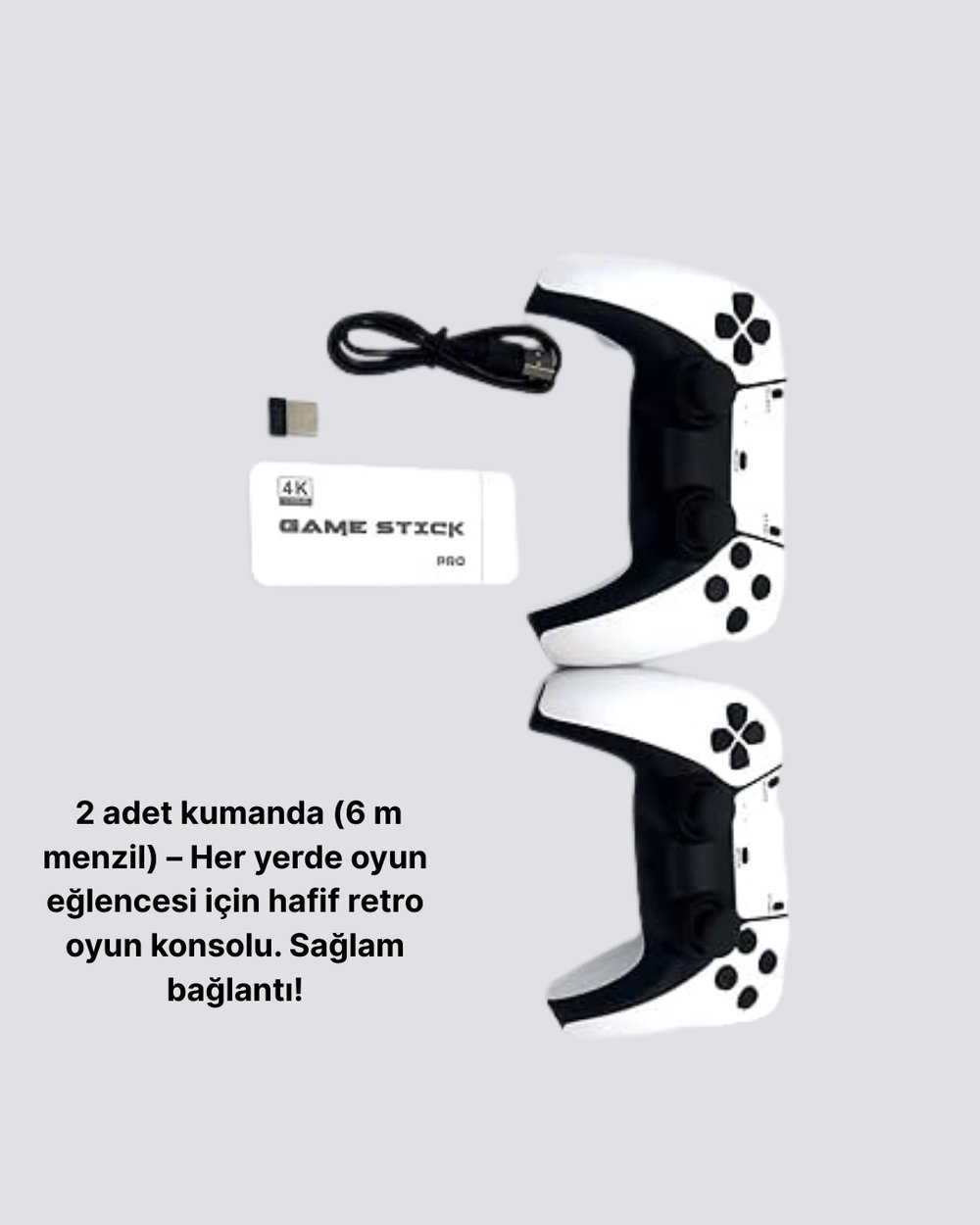3D ve 4K Görüntü Kaliteli Çok Oyunculu Retro Oyun Konsolu