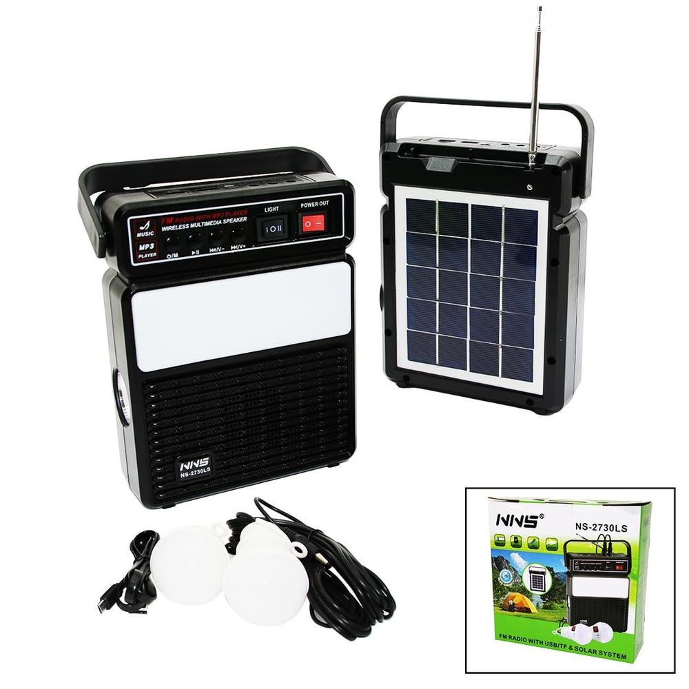 3IN1 - SOLAR2İN1 DİK MODEL EL FENERİ - RADYO - MP3BLUETOOTH - USB/ TF PORT - 2 PARÇA  AMPUL KABLOLU - POWERBANK (3936)