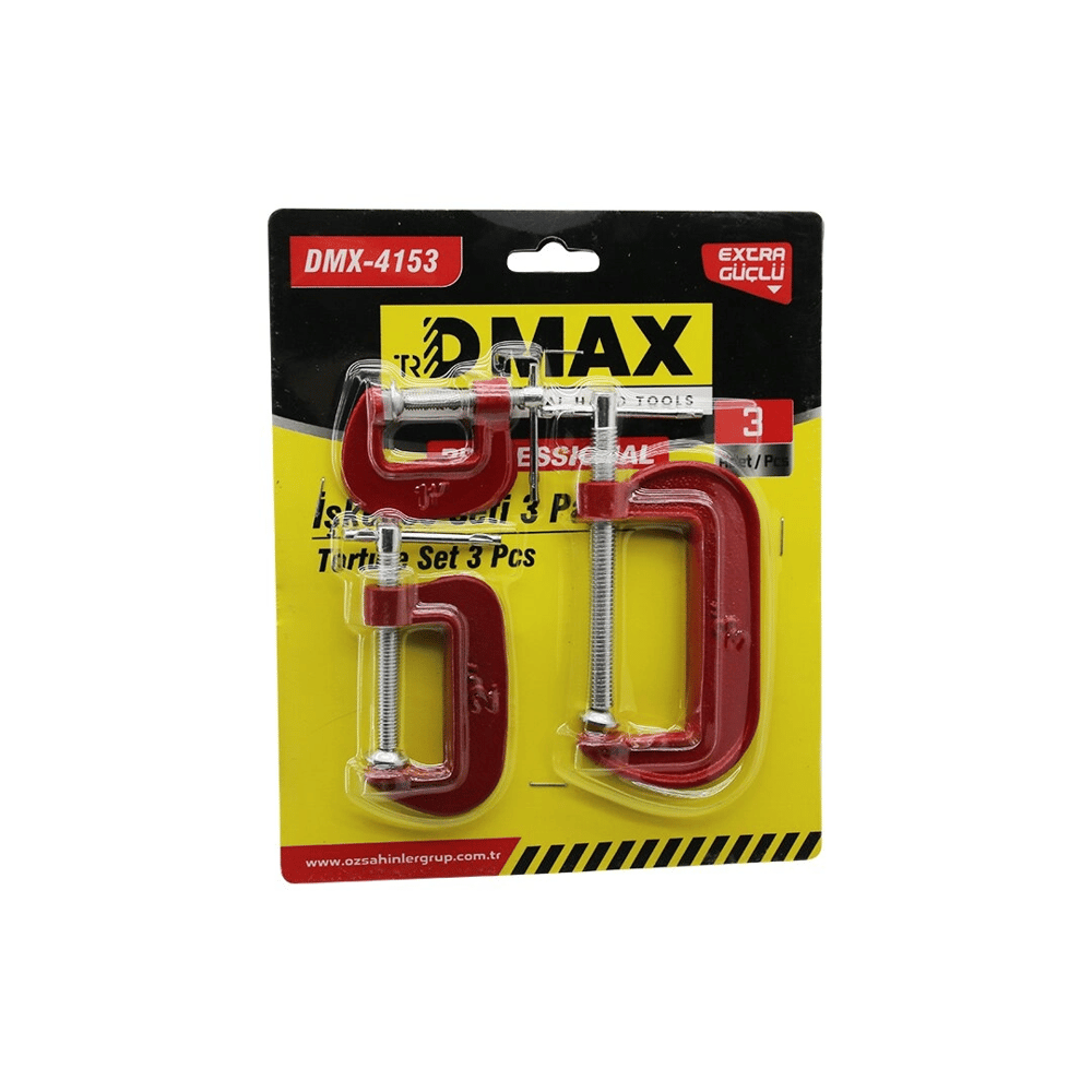 3pcs Mini İşkence Mengene Seti Çelik Karbon 25-50-75mm