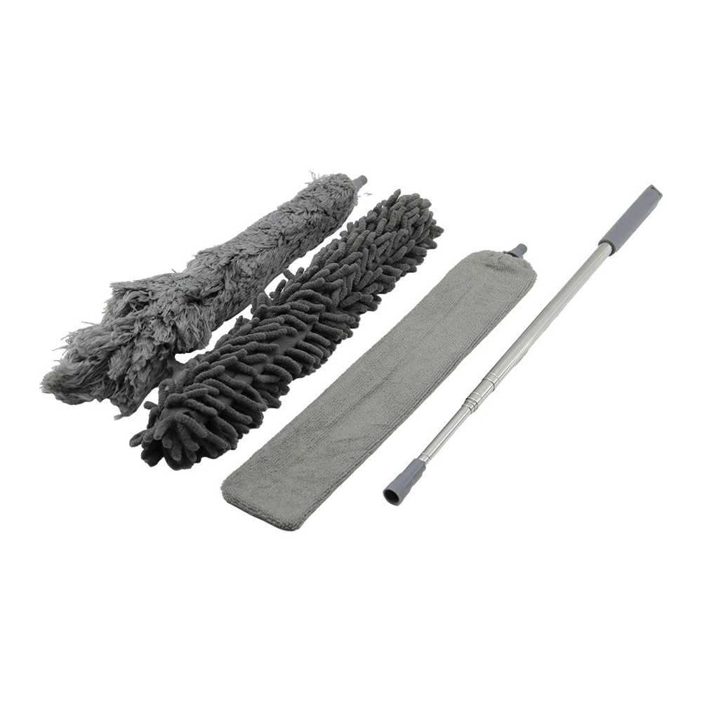 3pcs Püskül- Makarna- Düz Toz Alma Set Esnek Başlı-43cm  Uzayan Saplı=43-205cm Brkt-910200 Bx40