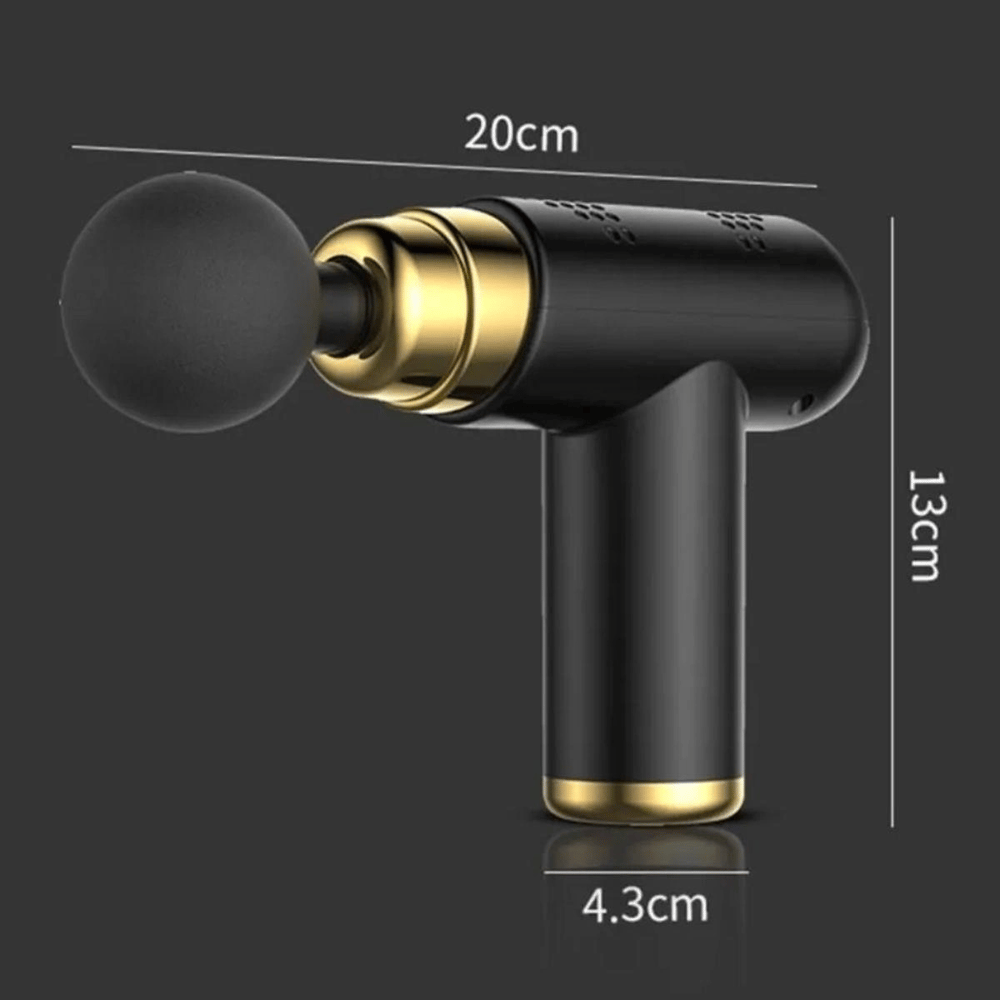 4 Başlıklı Usb Şarj Olabilen Masaj Tabancası Bx40