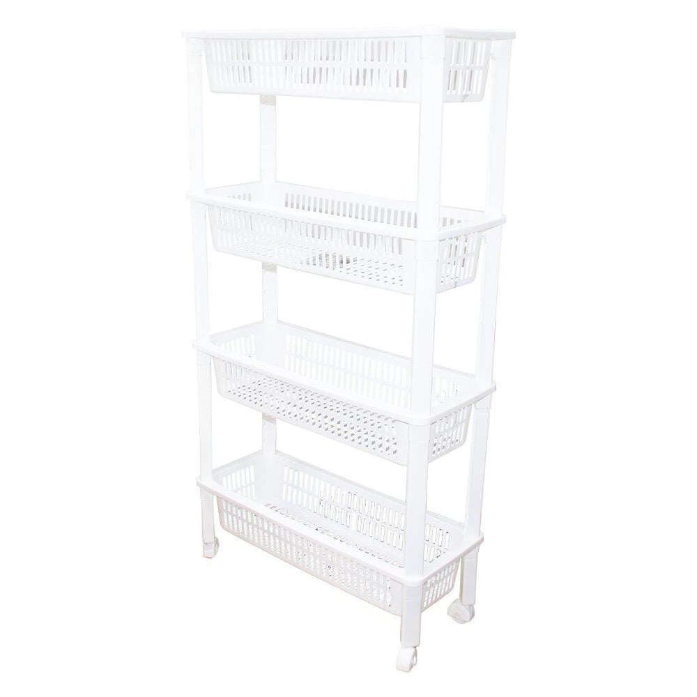 4 KATLI DÜZENLEYİCİ  - RAF ÜNİTESİ TEKERLEKLİ 510X205X945MM (3936)