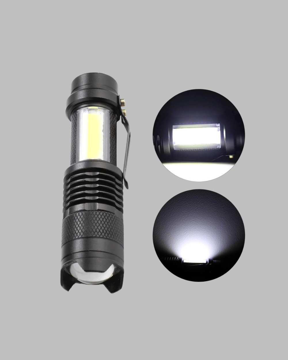 4 Modlu USB Şarjlı LED El Feneri Kamp ve Outdoor
