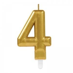 4 Rakam Mum Gold Renk (3936)