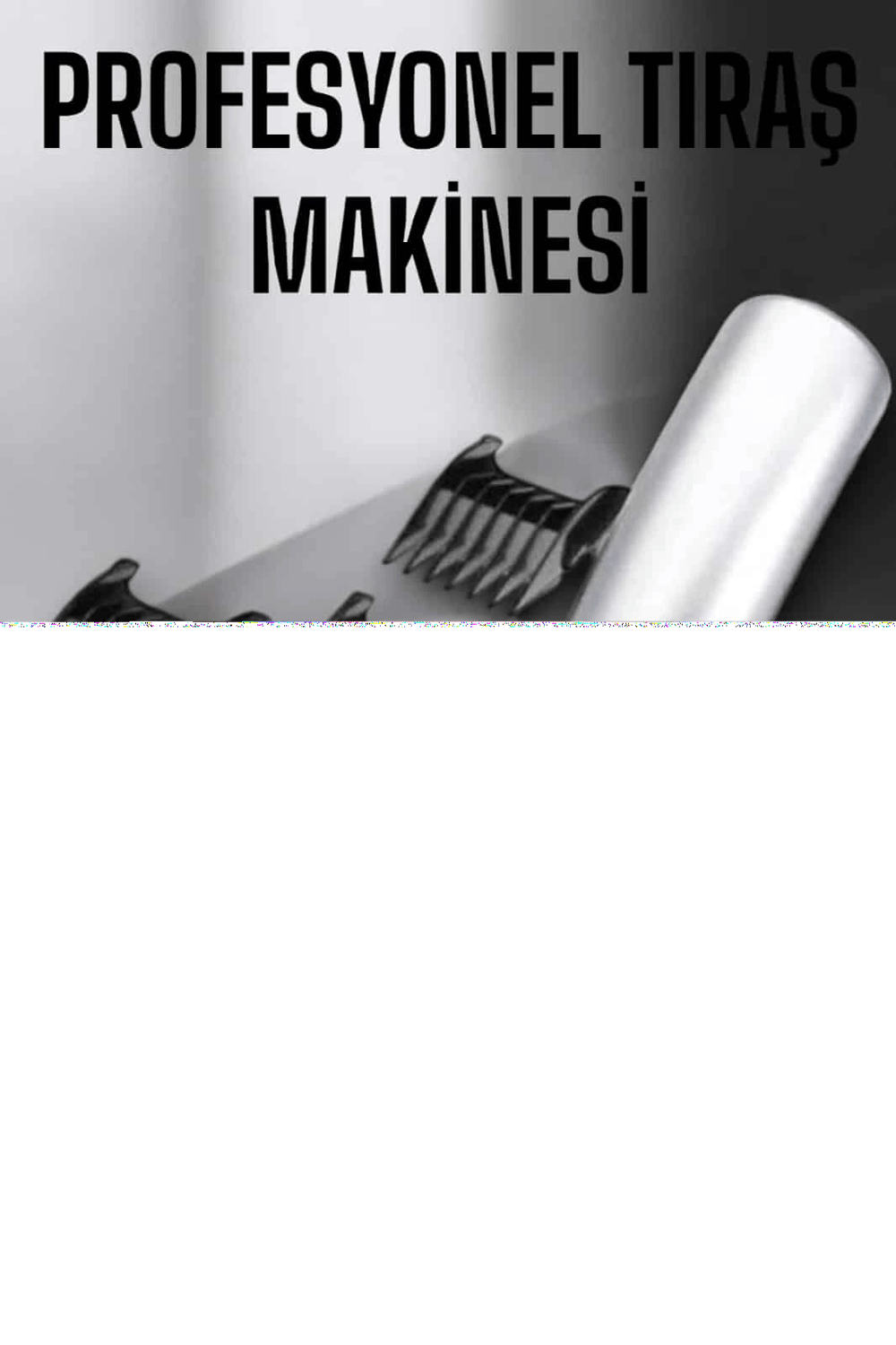 4 Taraklı Taşınabilir Profesyonel Saç ve Sakal Kesme Tıraş Makinesi