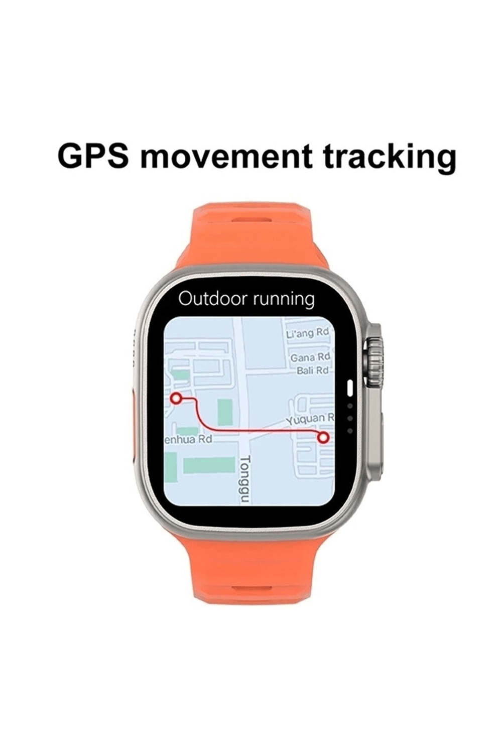 49mm Ekranlı GPS ve NFC Özellikli Suya Dayanıklı Akıllı Saat, Nabız ve Uyku Takibi ile Sesli Görüşme