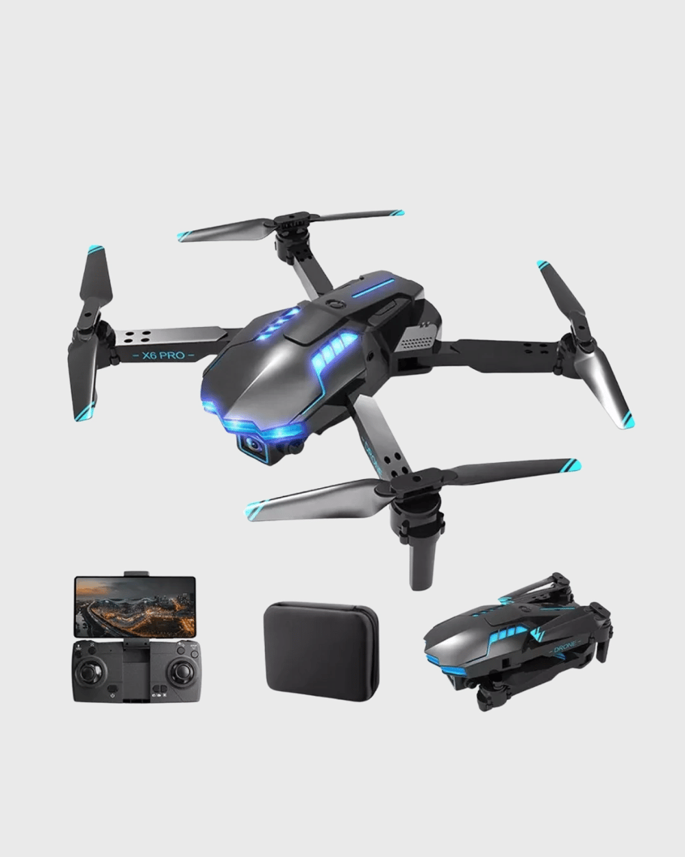 4K Katlanabilir Drone Uzaktan Kontrollü Wi-Fi Görüntü Aktarımlı