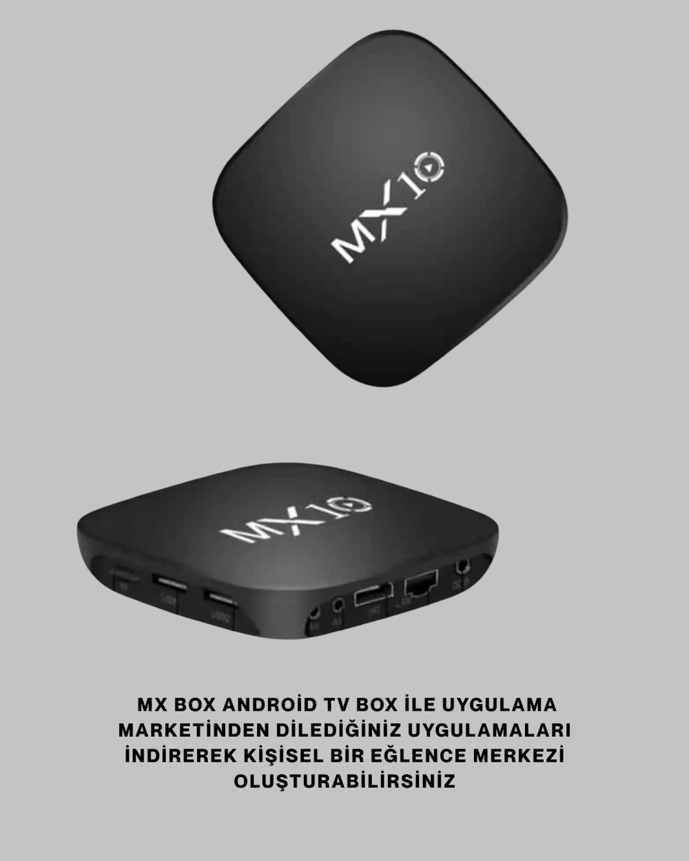 4K UHD Android Medya Oynatıcı 8 GB Hafıza 2 GB RAM Wi-Fi Destekli