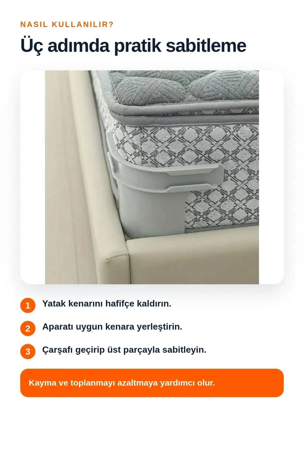 4lü Nevresim ve Çarşaf Sabitleyici Yatak Köşe Tutucu Kaymayı Önleyen Pratik Aparat