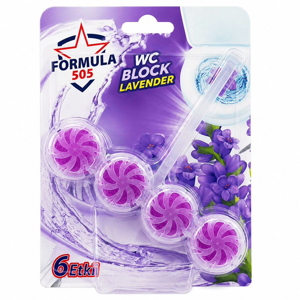 4lü WC Blok - Lavanta Kokulu - 2 Adet - 6 Etkili - 200 gr