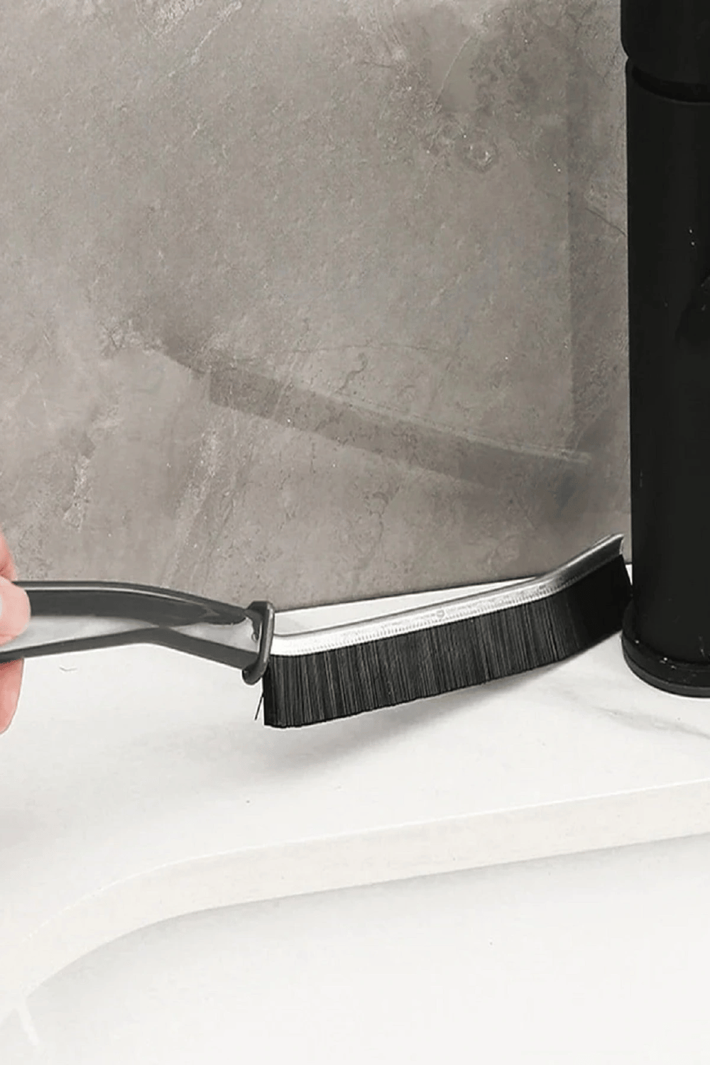 5 Adet İnce Kıl Fırça Banyo Mutfak Pencere Oluk Klozet Kenarı Kavisli Detay Temizleme Fırçası