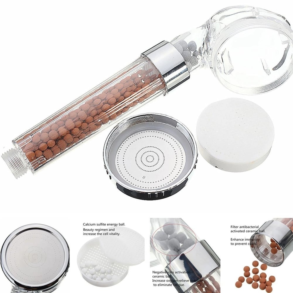 %50 Su Tasarruflu Ve Arıtmalı Doğal Taşlı Banyo El Duş Başlığı Bx40