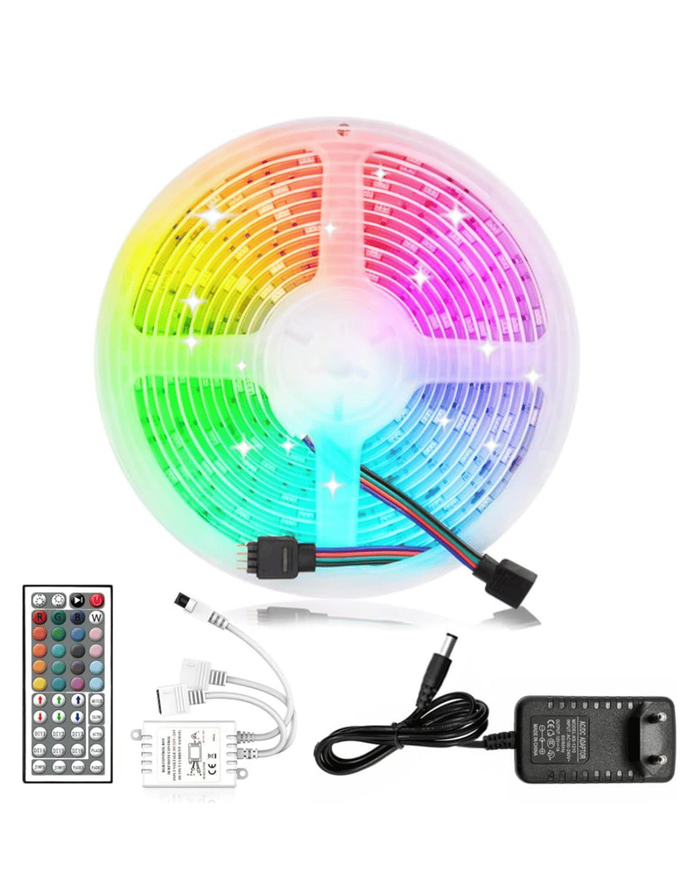 5050 RGB LED Şerit 5 Metre Uzaktan Kumandalı Ortam Aydınlatma Led
