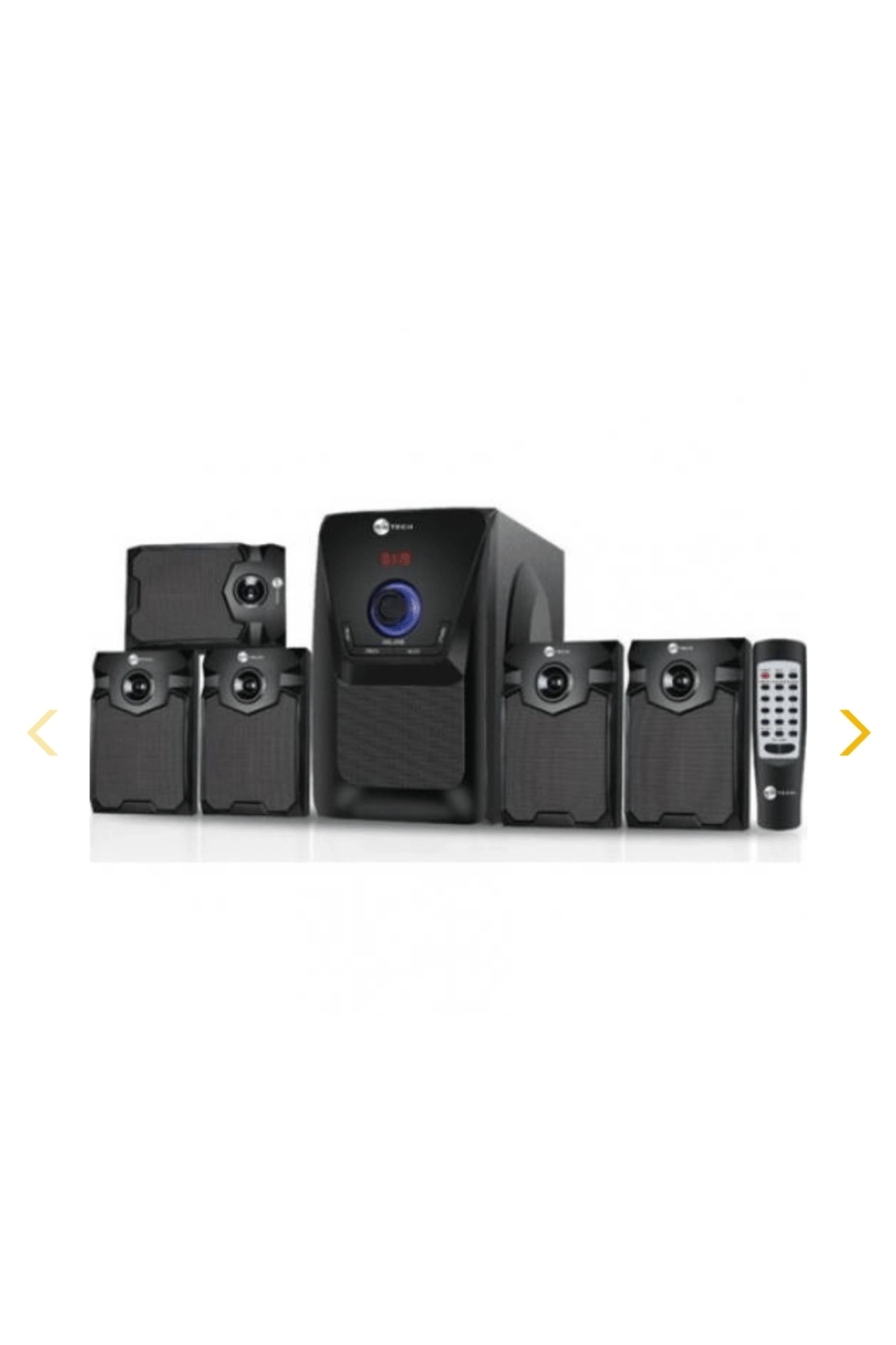 5+1 bluetoothlu kumandalı multimedia ses sistemi hoparlör siyah çoklu bağlantı 2 yıl garantili