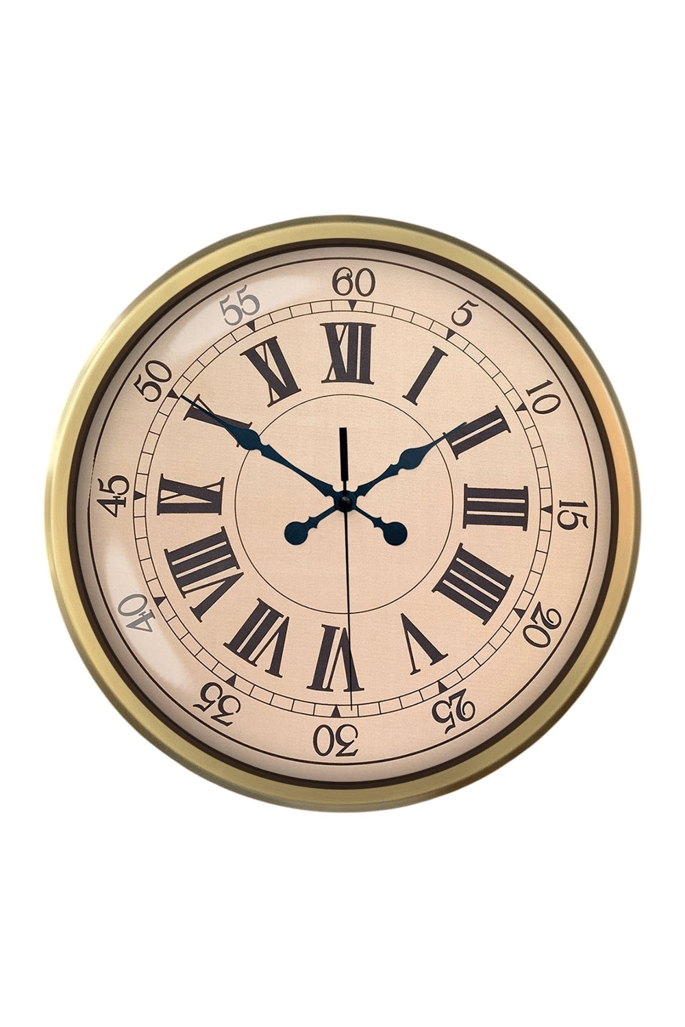 52 cm Eskitme Metal Roma Rakamlı Duvar Saati