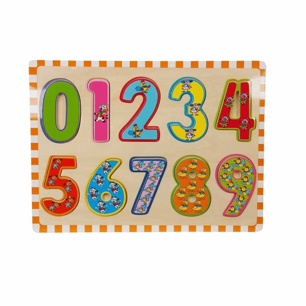 5215 -Wooden Puzzle Numbers 10 Parça