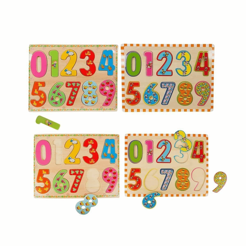 5215 -Wooden Puzzle Numbers 10 Parça