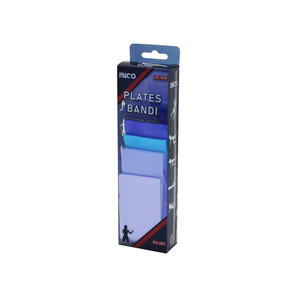 5PCS SİLİKON - ESNEK PLATES BANTI RENKLİ DİRENÇ = 10-15-20-30-40 SEVİYE (3936)