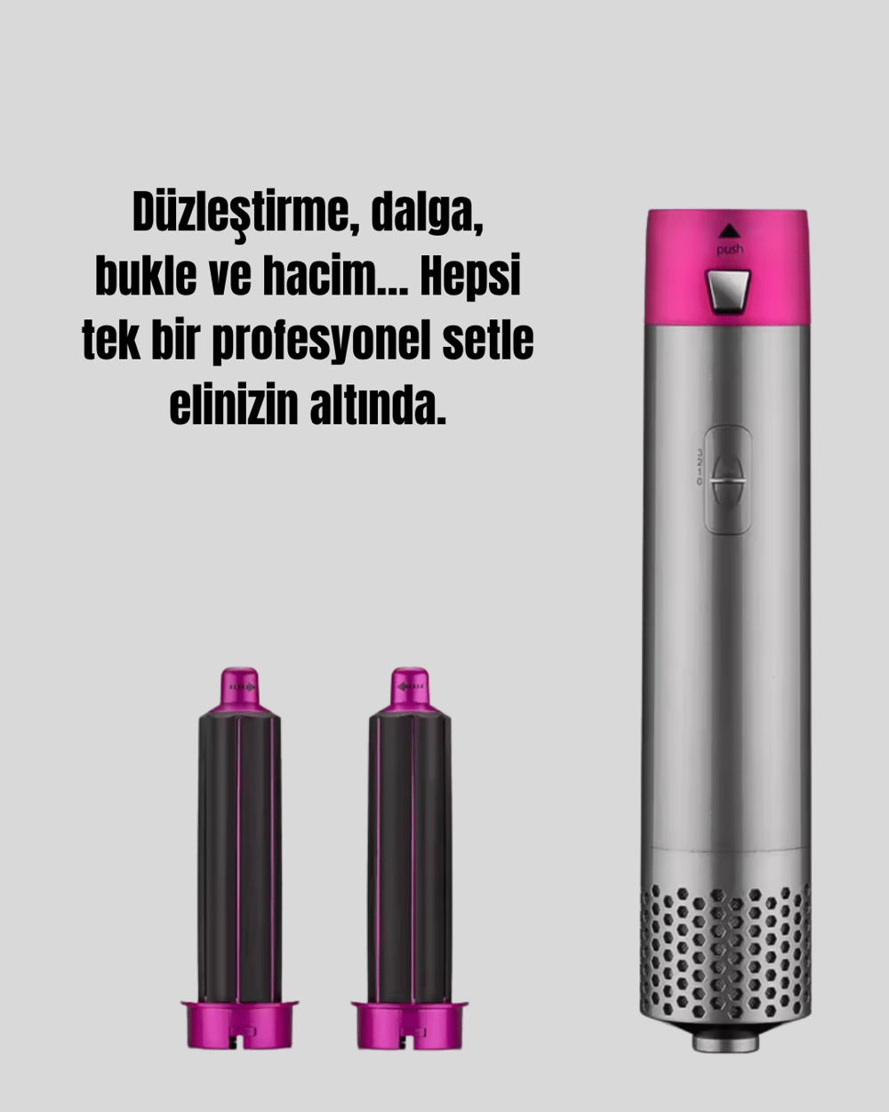 5’i 1 Arada Profesyonel Saç Şekillendirici Tek Cihazla Sınırsız Stil