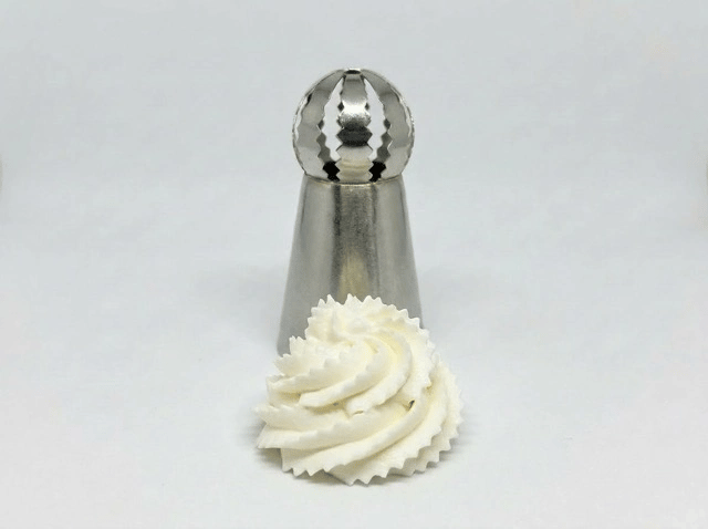 5li Profesyonel Rus Top Duy Ucu Seti – 5.9 Cm Büyük Boy Paslanmaz Çelik Krema Sıkma Ve Fırfır Uçları