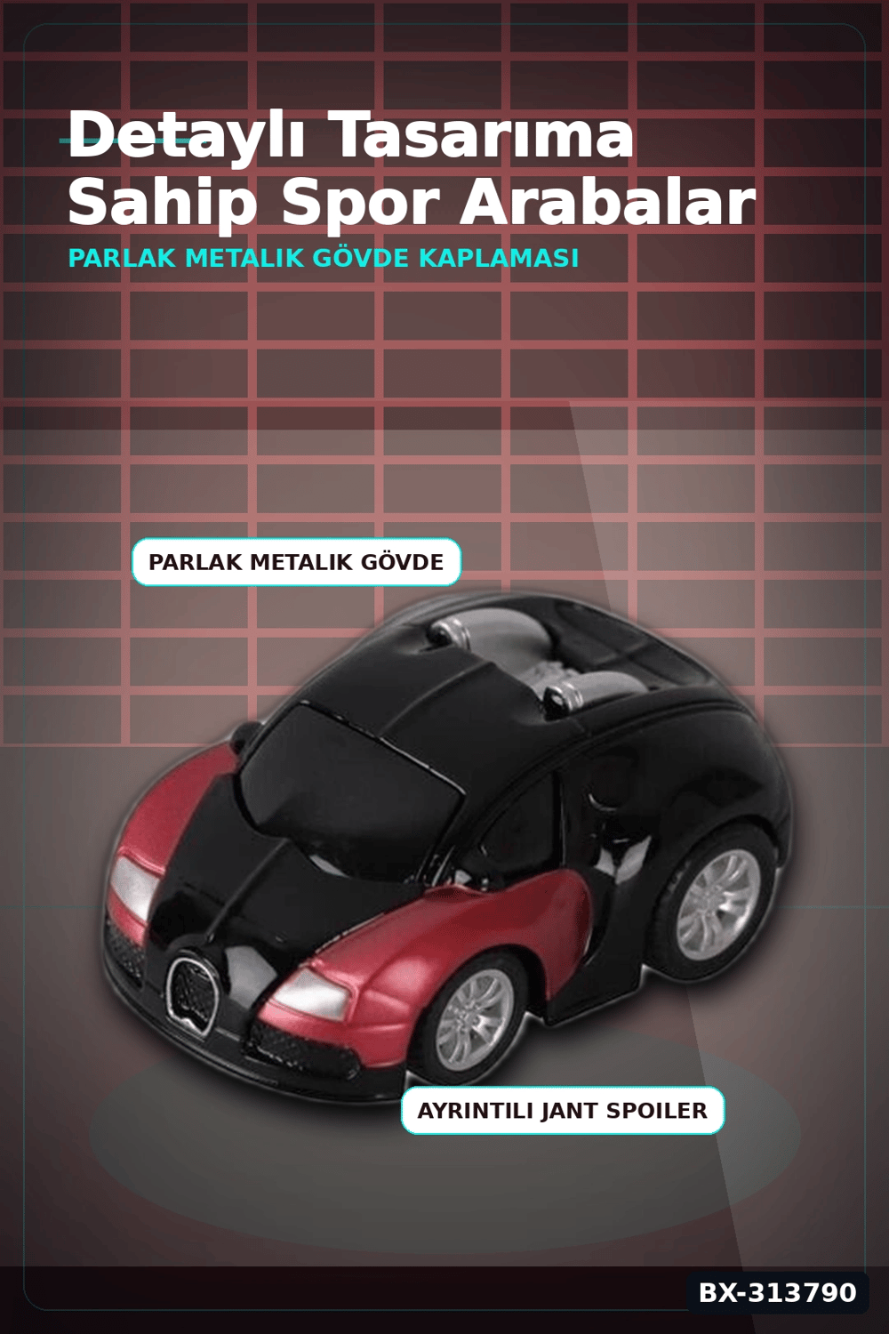 6 Cm Mini Metal Çek Bırak Araba Oyuncak - Küçük Boy Araç Koleksiyon Hediyesi BX-313790