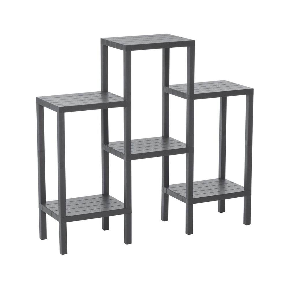 6 RAFLI - GRİ MODÜLER ÜNİTE PLASTİK 108x100x29 cm (3936)