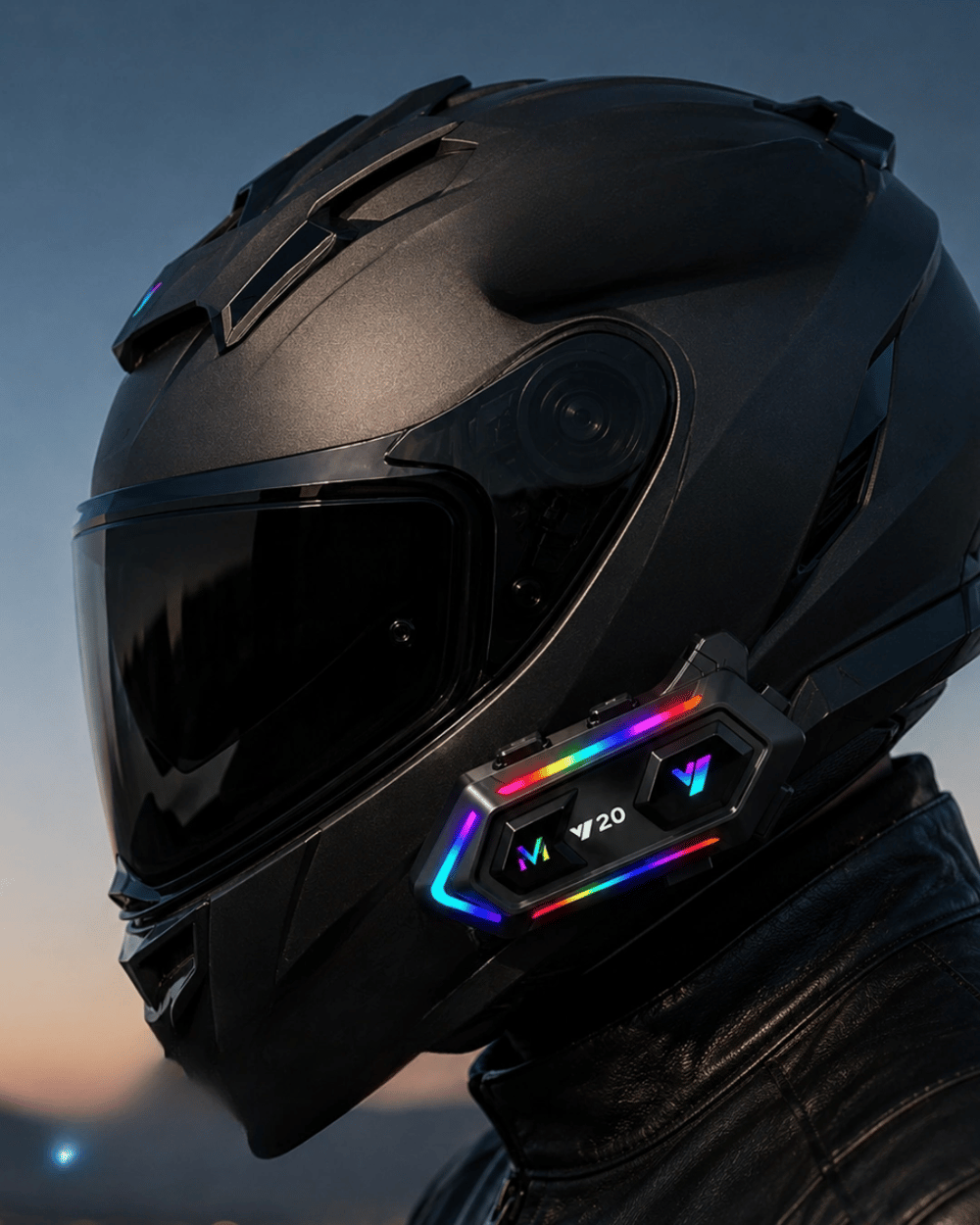 6. Bluetooth 5.3 Kask İçi Intercom Kulaklık IPX6 Suya Dayanıklı Tasarım