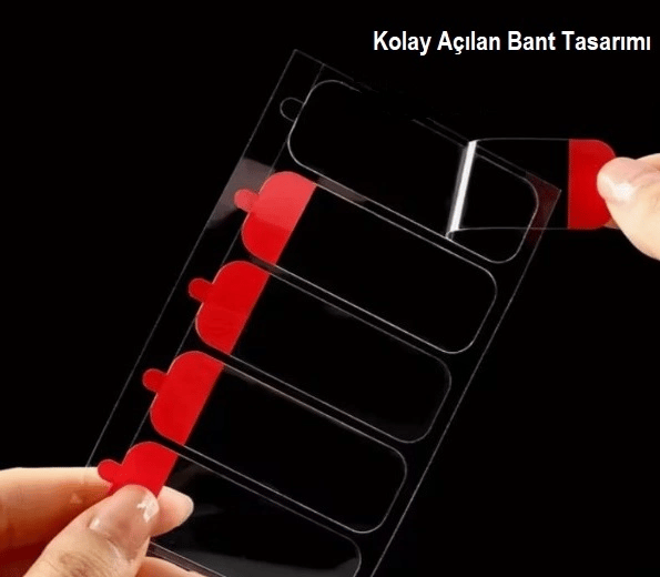 60 Parça Kolay Açılır Güçlü Çift Taraflı Bant 18mm*50mm Bx40