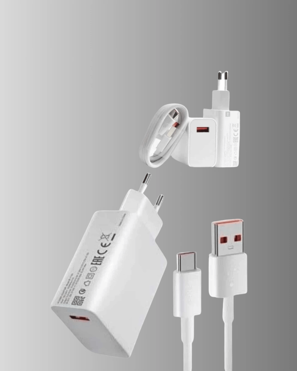 67W Süper Hızlı Şarj Adaptörü ve Kablo Seti – Güvenli, Kompakt ve Ergonomik Tasarım
