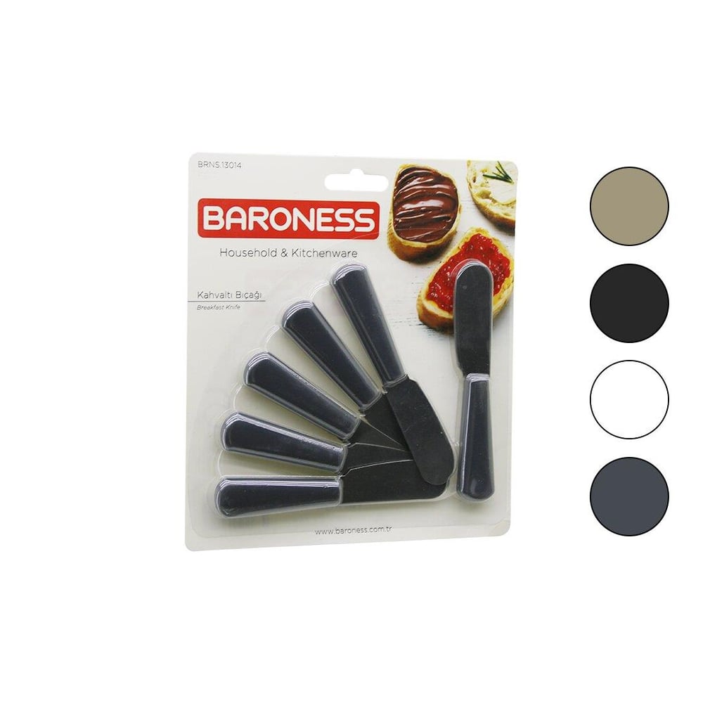 6PCS KAHVALTI VE TEREYAĞI SETİ 11CM (3936)