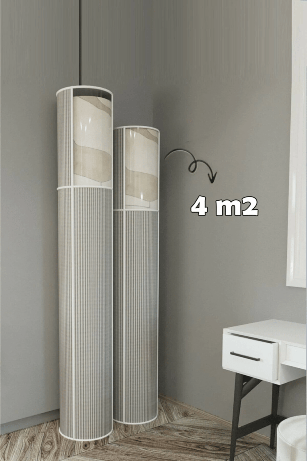 6’lı Hava Geçiren Kapasiteli, Toz ve Nem Koruyucu PVC Pencereli Halı Kılıfı Hurcu – 4 m²