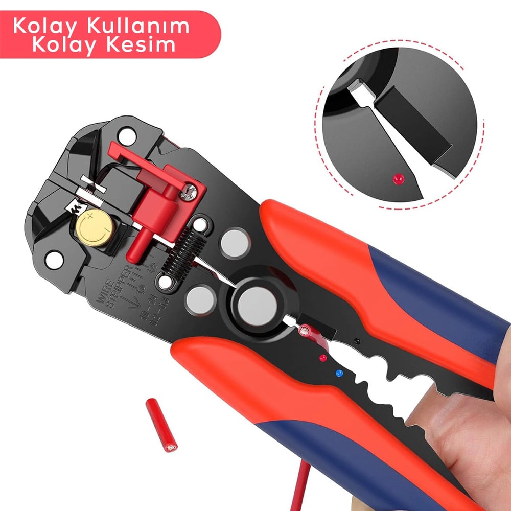 7 İnç  Kablo Soyucu Ve Kesici Pense Bx40