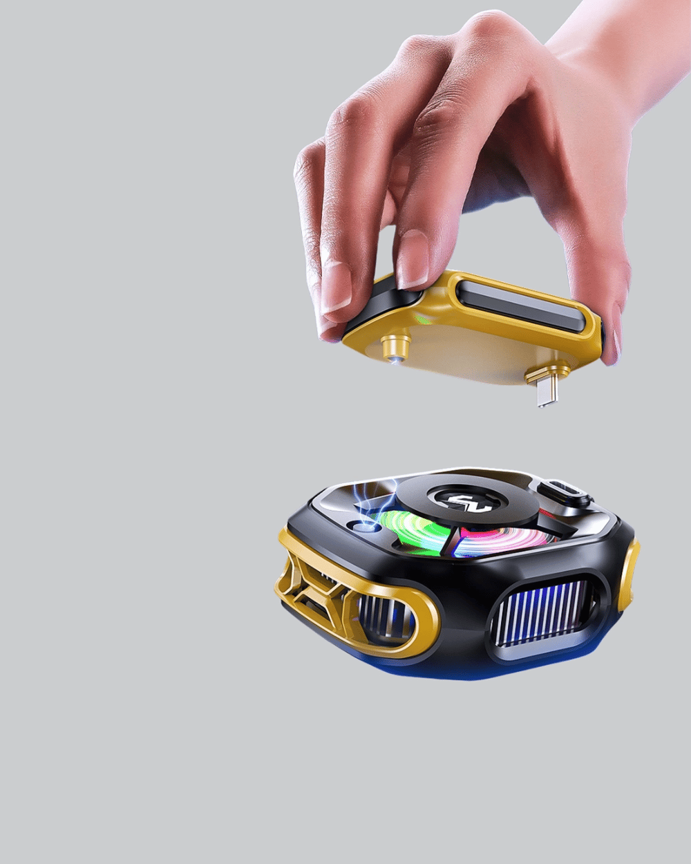 7 Kanatlı Vortex Fanlı Akıllı Telefon Soğutma Aparatı