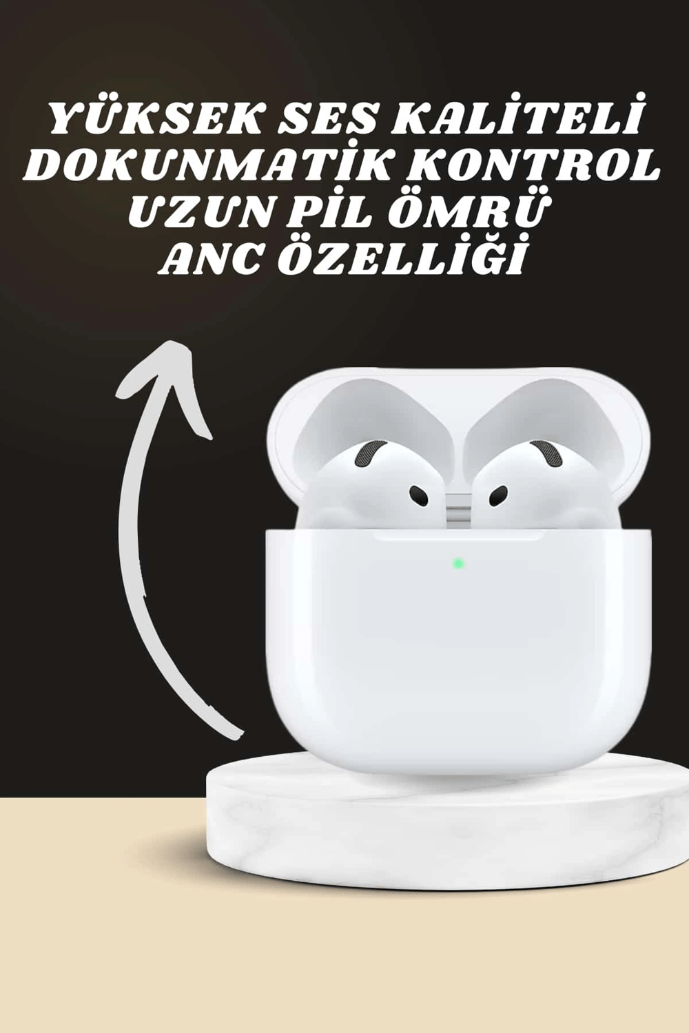 7 Kordonlu Akıllı Saat Ve Yeni Nesil Kulaklık Dokunmatik Ekran Android ve İOS Uyumlu
