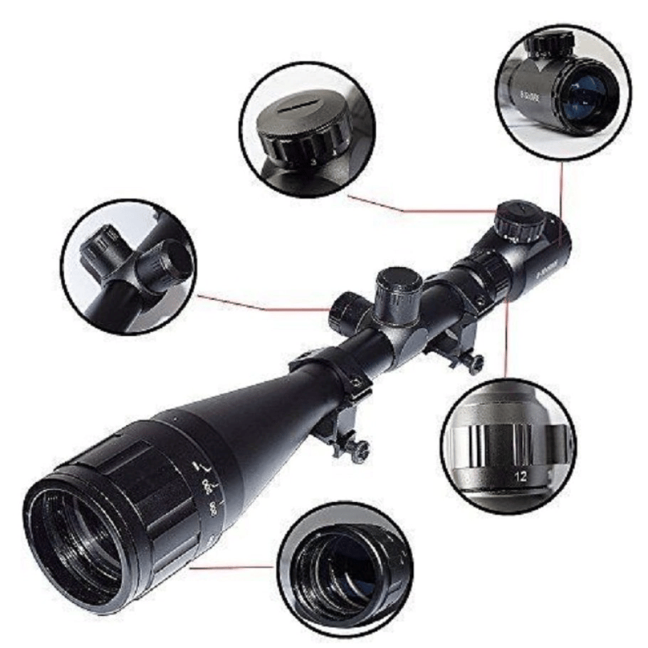 8-32x50 Çift Işıklı Zoomlu Riflescope Dürbün