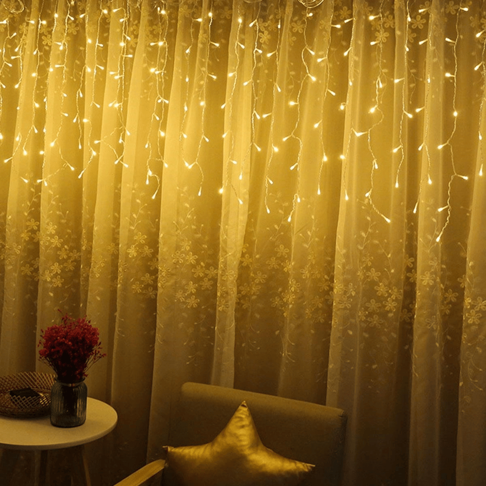 8 Fonksiyonlu 16 Saçaklı Perde Led 3 X 1 (günışığı) Bx40