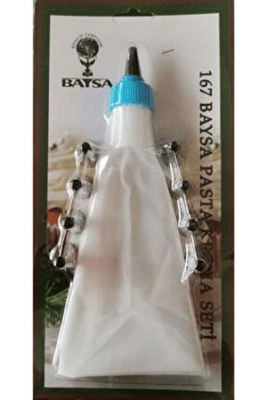 9 PARÇA  PASTA SETİ KREMA TORBASI - METAL SIKMA UÇLARI SETİ (3936)