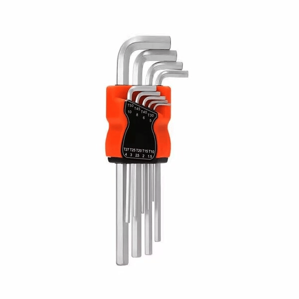 9 Parça  Krom Uzun - Düz Alyan 180mm Bx40